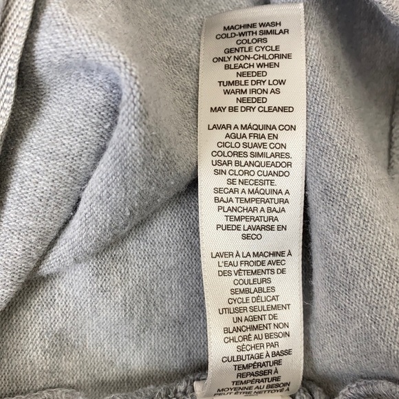 Zenergy Chicos Zip Sweater Gray Knitted Arms 2 - Picture 11 of 12